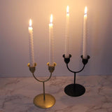 Maxbell Candles Holder Candlestick Centerpieces Metal Racks Display Scene Layout Aureate