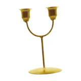 Maxbell Candles Holder Candlestick Centerpieces Metal Racks Display Scene Layout Aureate