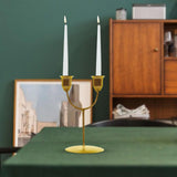 Maxbell Candles Holder Candlestick Centerpieces Metal Racks Display Scene Layout Aureate