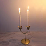 Maxbell Candles Holder Candlestick Centerpieces Metal Racks Display Scene Layout Aureate