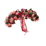 Maxbell 19.69inch Wedding Arch Flowers Spring Summer Window Bouquet Office