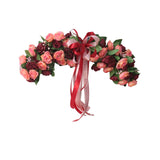 Maxbell 19.69inch Wedding Arch Flowers Spring Summer Window Bouquet Office