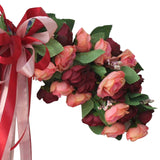 Maxbell 19.69inch Wedding Arch Flowers Spring Summer Window Bouquet Office