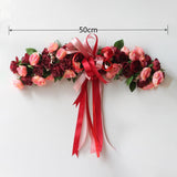 Maxbell 19.69inch Wedding Arch Flowers Spring Summer Window Bouquet Office