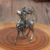 Maxbell Brass Reindeer Statue Sculpture Ornament for Living Room Desk Bookshelf 1pc Style B