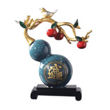 Maxbell Feng Shui Gourd Statue Crafts for Furnishing Interior Table Decoration Blue