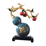 Maxbell Feng Shui Gourd Statue Crafts for Furnishing Interior Table Decoration Blue