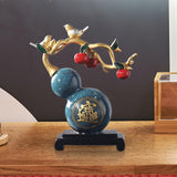 Maxbell Feng Shui Gourd Statue Crafts for Furnishing Interior Table Decoration Blue
