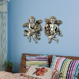 Maxbell Angel Wall Sculpture Figurine Versatile for Sitting Room Hall Home Decor Style B