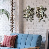 Maxbell Angel Wall Sculpture Figurine Versatile for Sitting Room Hall Home Decor Style B