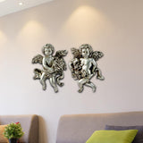 Maxbell Angel Wall Sculpture Figurine Versatile for Sitting Room Hall Home Decor Style B