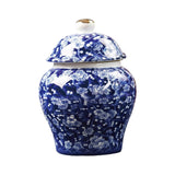 Maxbell Chinese Style Porcelain Ginger Jar Storage Jar Glazed Hand Painted Household