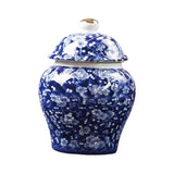 Maxbell Chinese Style Porcelain Ginger Jar Storage Jar Glazed Hand Painted Household