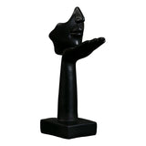 Maxbell Abstract Figure Sculpture Blow Kisses Figurines Retro Style Crafts Tabletop Black