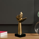 Maxbell Abstract Figure Sculpture Blow Kisses Figurines Retro Style Crafts Tabletop Aureate