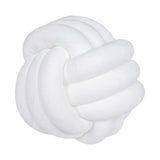 Maxbell Round Knot Ball Pillow Round Photography Props for Home Decoration 22cm White