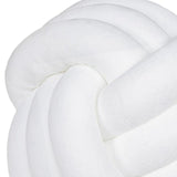Maxbell Round Knot Ball Pillow Round Photography Props for Home Decoration 22cm White