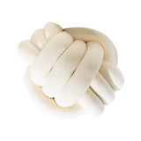 Maxbell Round Knot Ball Pillow Round Photography Props for Home Decoration 22cm Beige