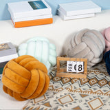 Maxbell Round Knot Ball Pillow Round Photography Props for Home Decoration 22cm Gray