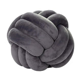 Maxbell Round Knot Ball Pillow Round Photography Props for Home Decoration 22cm Gray