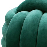 Maxbell Round Knot Ball Pillow Round Photography Props for Home Decoration 22cm Green