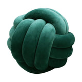 Maxbell Round Knot Ball Pillow Round Photography Props for Home Decoration 22cm Green