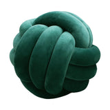 Maxbell Round Knot Ball Pillow Round Photography Props for Home Decoration 22cm Green