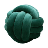 Maxbell Round Knot Ball Pillow Round Photography Props for Home Decoration 22cm Green