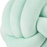 Maxbell Round Knot Ball Pillow Round Photography Props for Home Decoration 22cm Light Green