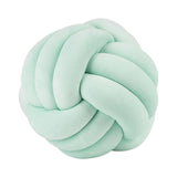 Maxbell Round Knot Ball Pillow Round Photography Props for Home Decoration 22cm Light Green