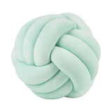 Maxbell Round Knot Ball Pillow Round Photography Props for Home Decoration 22cm Light Green