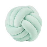 Maxbell Round Knot Ball Pillow Round Photography Props for Home Decoration 22cm Light Green