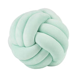 Maxbell Round Knot Ball Pillow Round Photography Props for Home Decoration 22cm Light Green