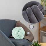 Maxbell Round Knot Ball Pillow Round Photography Props for Home Decoration 22cm Light Green