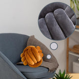 Maxbell Round Knot Ball Pillow Round Photography Props for Home Decoration 22cm Caramel