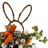 Maxbell Easter Wreath Artificial Flower Garland Ornament for Farmhouse Porch Decor