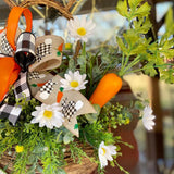 Maxbell Easter Wreath Artificial Flower Garland Ornament for Farmhouse Porch Decor