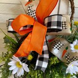 Maxbell Easter Wreath Artificial Flower Garland Ornament for Farmhouse Porch Decor