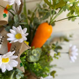 Maxbell Easter Wreath Artificial Flower Garland Ornament for Farmhouse Porch Decor