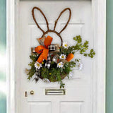 Maxbell Easter Wreath Artificial Flower Garland Ornament for Farmhouse Porch Decor