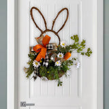 Maxbell Easter Wreath Artificial Flower Garland Ornament for Farmhouse Porch Decor