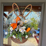 Maxbell Easter Wreath Artificial Flower Garland Ornament for Farmhouse Porch Decor