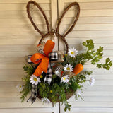 Maxbell Easter Wreath Artificial Flower Garland Ornament for Farmhouse Porch Decor