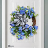 Maxbell Easter Egg Wreath Pendants Greenery Wreaths for Festival Farmhouse Decor