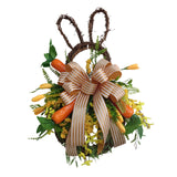 Maxbell Large Easter Rabbit Wreath Decor Front Door Wall Hanging Welcome Garland