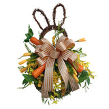 Maxbell Large Easter Rabbit Wreath Decor Front Door Wall Hanging Welcome Garland