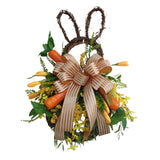 Maxbell Large Easter Rabbit Wreath Decor Front Door Wall Hanging Welcome Garland