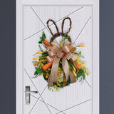 Maxbell Large Easter Rabbit Wreath Decor Front Door Wall Hanging Welcome Garland