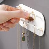 Maxbell Hanging Jewelry Storage Hooks Rings Mount Necklace Organizer for Cabinet