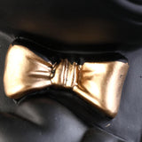 Maxbell Dog Storage Tray Statue Candy Dish Figurines for Table Apartment Decoration black